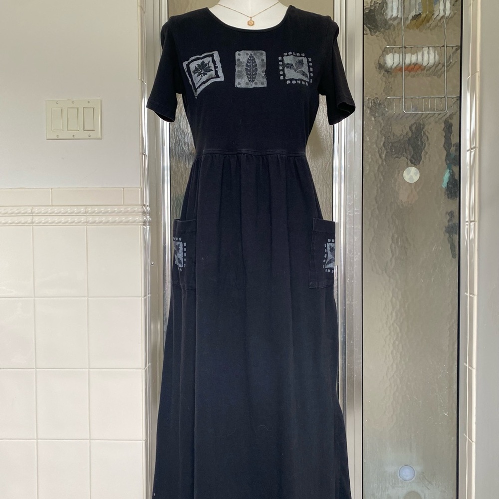 Bobbie Brooks Black Cotton Maxidress